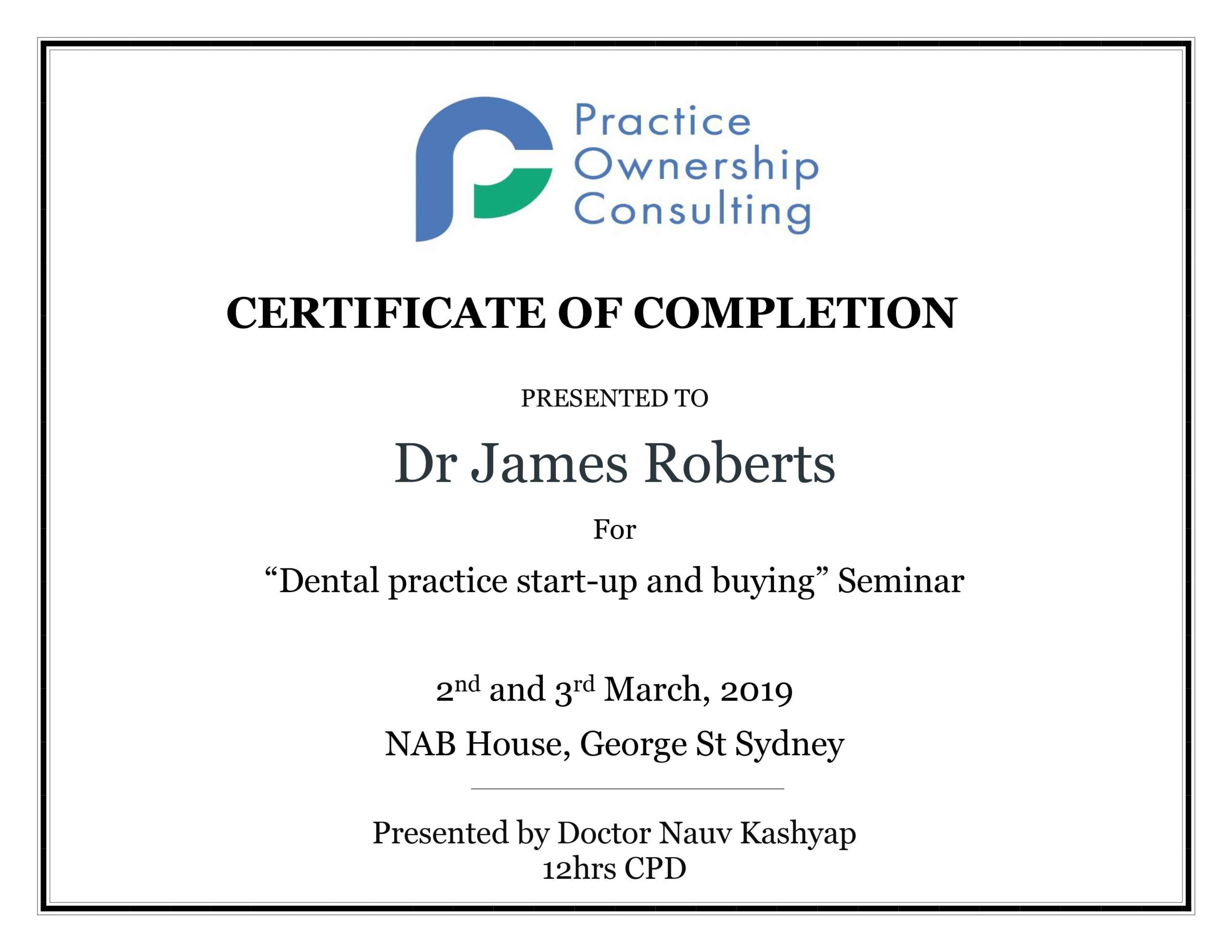 20190322 Certificate Practice Ownership