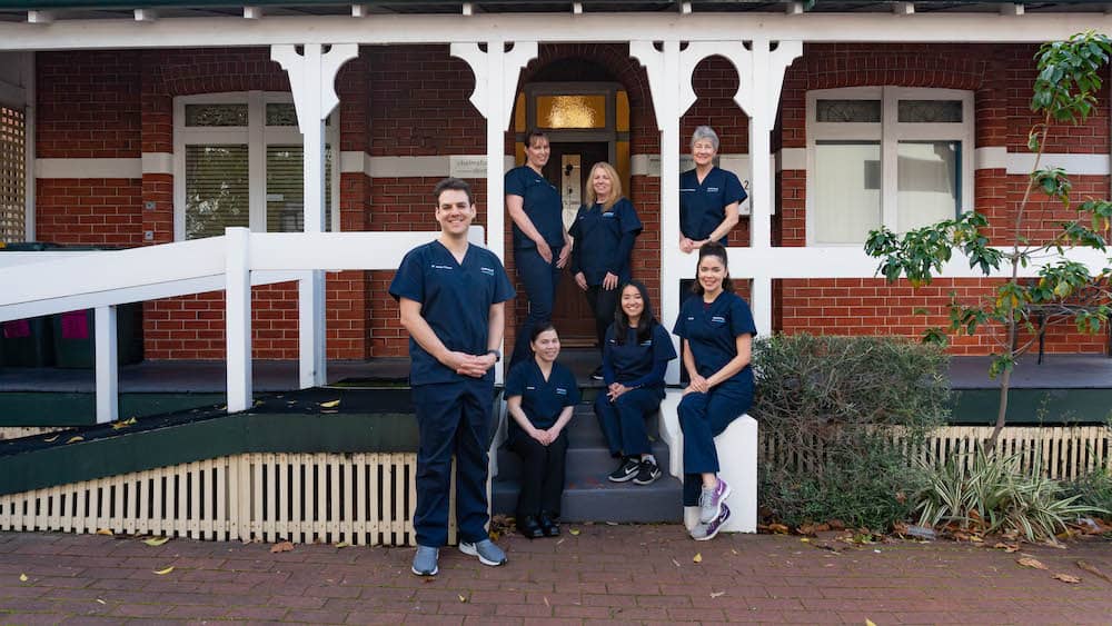 The Chelmsford Dental Team out the front of the practice.