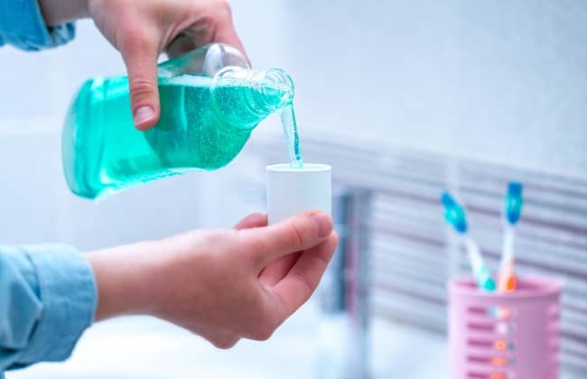 Use mouthwash once a day, if recommended by your dentist