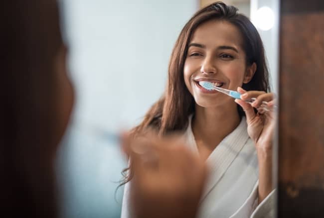 To keep your teeth and gums healthy, you brush and floss daily as well as see your dentist for cleanings.