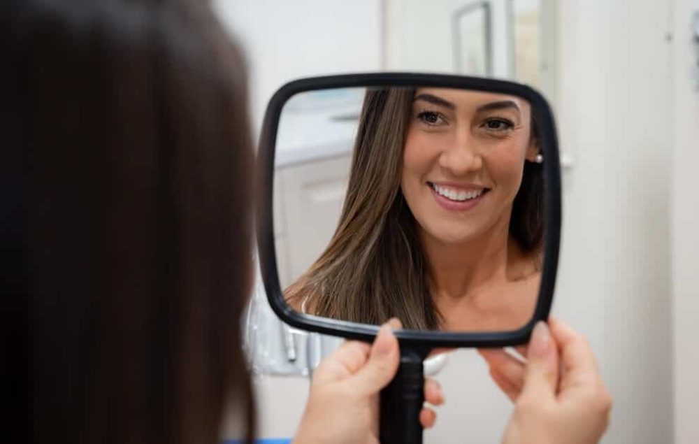 Close-up of a natural smile with dental veneers applied in Mount Lawley