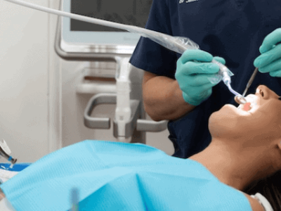 Patient having a dental check-up for gum health in Mount Lawley