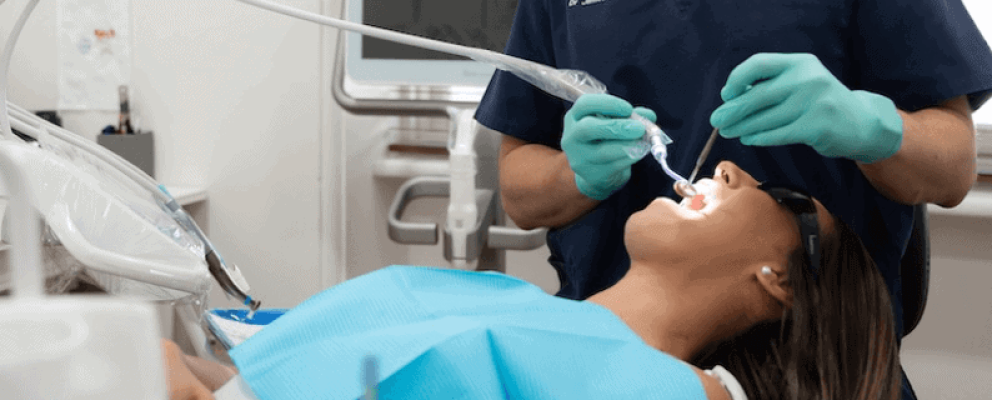 Patient having a dental check-up for gum health in Mount Lawley