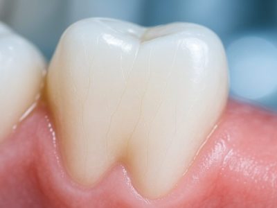 a tooth with hairline crack